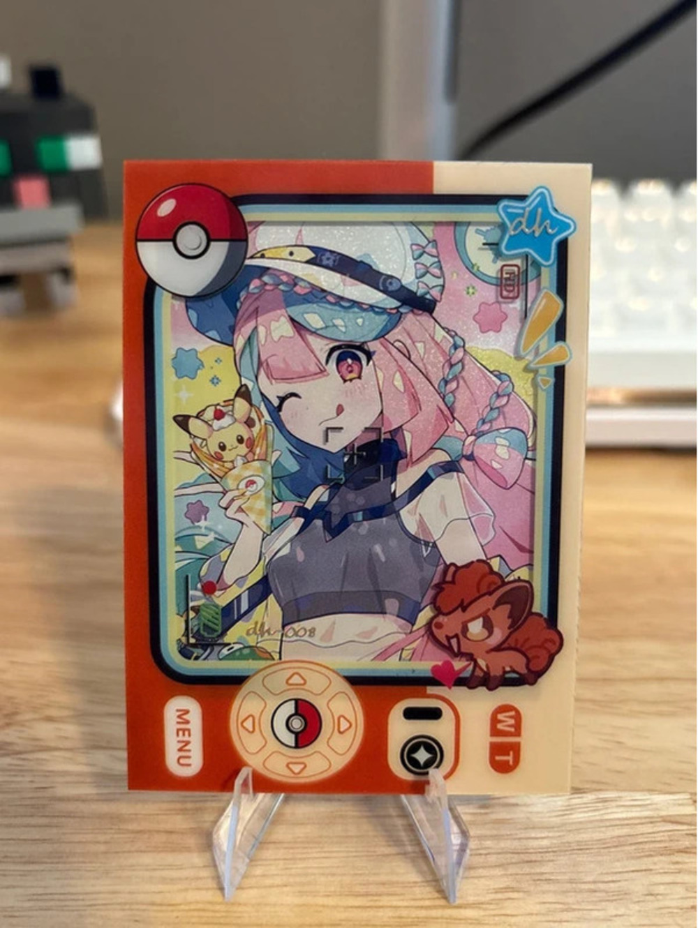 Pokemon Mengka HIT 1.0 - Serialized Iono Vulpix 051/699 Card - DH-008